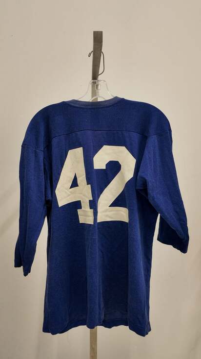 Vintage 50s 60s Royal Blue #42 Multi-Sport Jersey - Medium - Picture 3 of 3